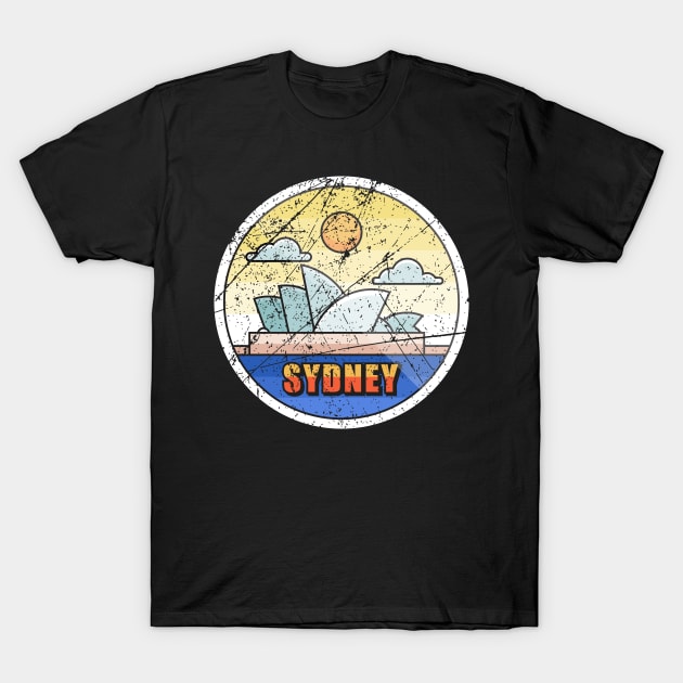 Sydney Logo Vintage T-Shirt by Mandra